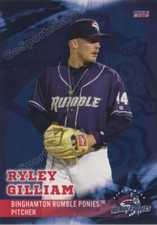 2019 Binghamton Rumble Ponies Ryley Gilliam RC Rookie NY Mets