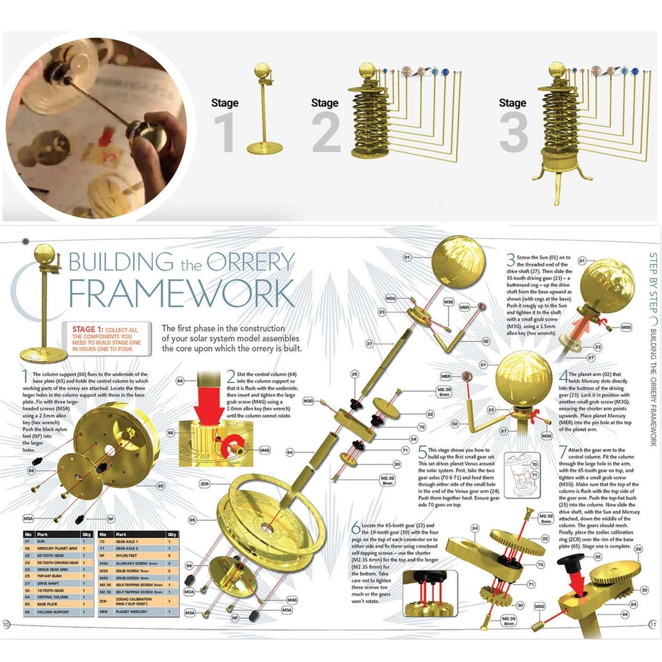 Build a Precision Mechanical Solar System Orrery - New Full Eaglemoss Model Kit - Image 4 of 4