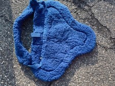 Fleece BAREBACK Saddle Size Fits Most VGC w/ Girth Royal Blue Made in USA