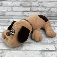 Pound Puppies Classic Stuffed Animal Plush Toy Light Brown Dark Spots 18" Tonka