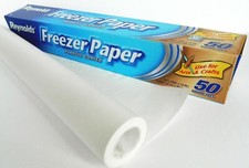 Freezer paper- 2m-10m cut pieces- iron on transfer paper- applique paper 