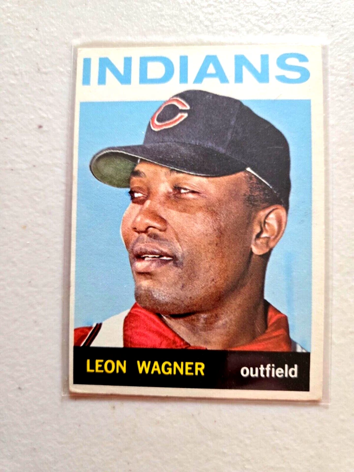 批量 9 件 1964 年 Topps 克利夫兰印第安人 复古 Sam McDowell、LEON WAGNER — 第 4/4 张图片