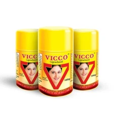 Pack of 3 Vicco Vajardanti Ayurveda Tooth Powder 100Gram Each Bottle