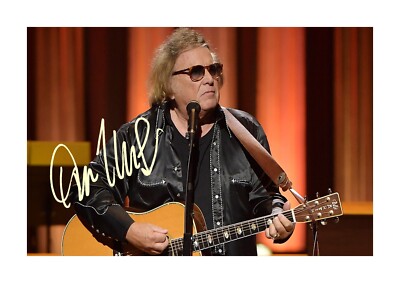 Don McLean singer USA Repro signature A4 picture poster Choice of frame