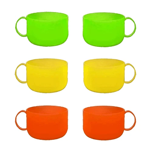 Tazza di plastica 8er, tazze da caffè 450ml, tazza infrangibile per bambini e adulti, tazza riutilizzabile per acqua, latte, tè, caffè, per casa, campeggio, picnic, viaggio, lavabile in lavastoviglie