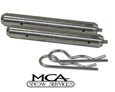 MEYER SNOW PLOW TWO PIVOT PINS WITH GREASE FITTING AND HAIR PINS 08554C