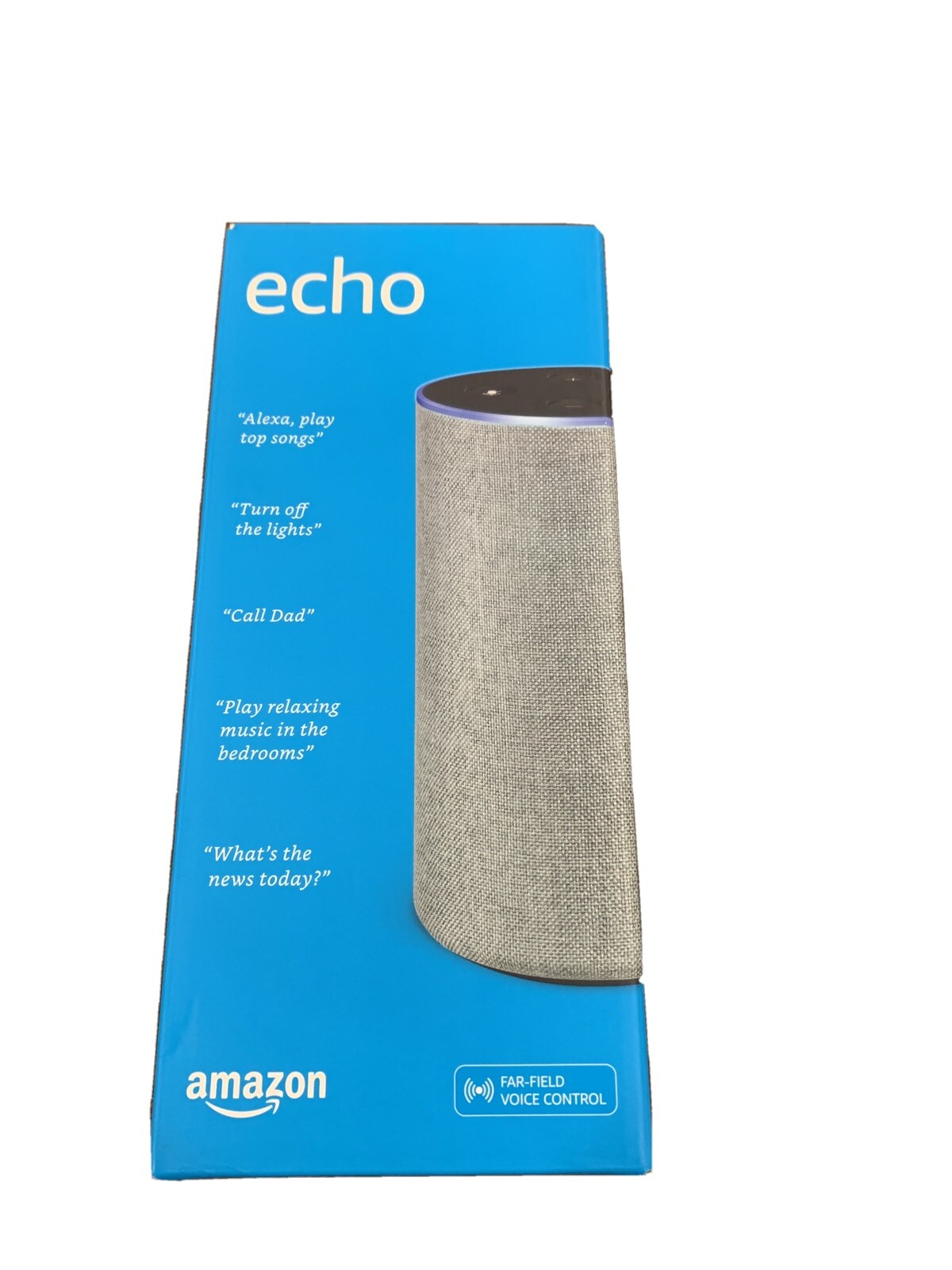 Amazon Echo 2nd Gen Smart Speaker with Alexa in Heather Gray Fabric-image