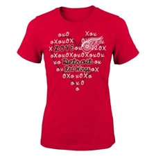 Detroit Red Wings Outerstuff NHL Girls Red "XO Love" T-Shirt