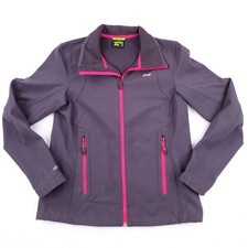 Koppen Womens Medium Gray Pink Insulated Lightweight Jacket Stretch Water Resist