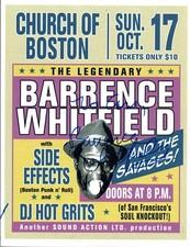 Barrence Whitfield Signed Autographed 8.5x11 Poster The Savages Soul Singer COA 
