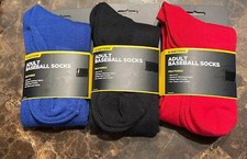 New 1 pair Easton Adult Baseball Socks Fitted Heel Pocket Wicking Size 9-12