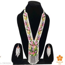 New Handmade Seed Bead Boho American Style Beaded Multi Strand necklace Earrings