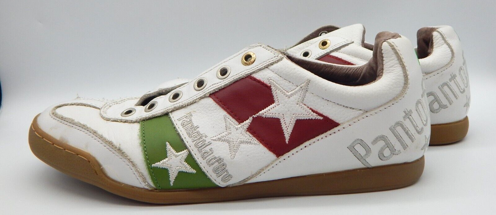 PANTOFOLA D’ORO Pantofola D'Oro Italia Sneaker casual US 8 in pelle bianca e camoscio (EF832)