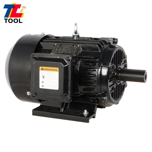 Electric Motor 1800 RPM 5 HP 3 Phase 184T Frame TEFC Severe Duty 230/460V