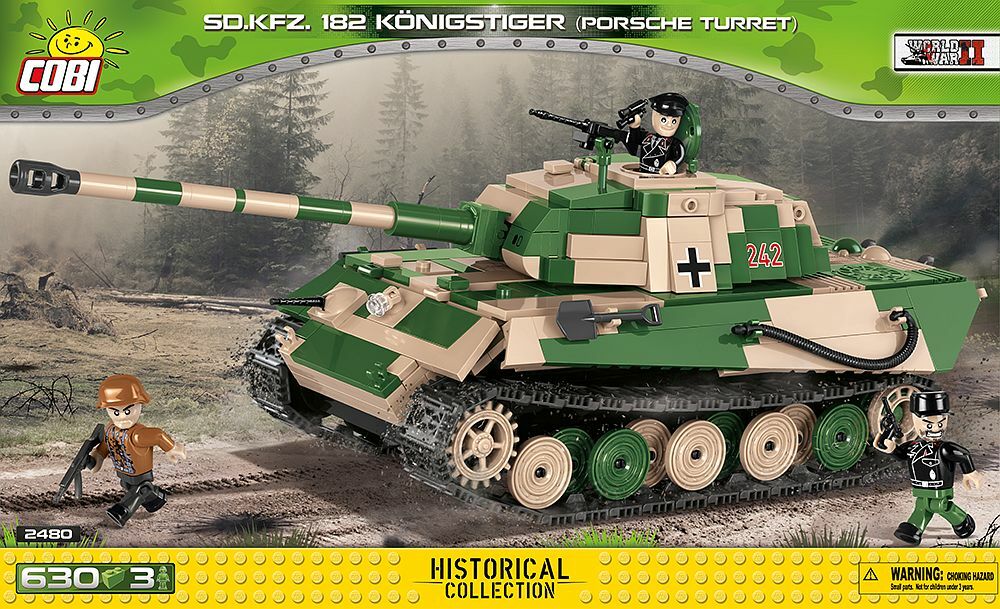 COBI 2480 Sd.Kfz 182 Konigstiger Porsche King Tiger II Military