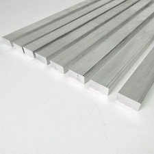.625" x 1" Aluminum 6061 FLAT BAR 15.375" Long new mill stock QTY 8 sku L640