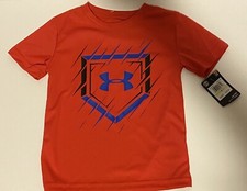 Boys Under Armour Heat Gear Short Sleeve Shirt Size 4 NWT