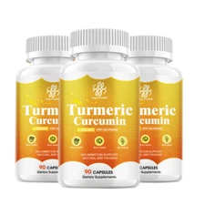 1800mg Organic Turmeric Capsules with Curcumin 10mg BioPerine & Coenzyme Q10