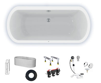 BADEWANNE OVAL-BADEWANNE ACRYL IDEAL STANDARD HOTLINE K275601 180x80