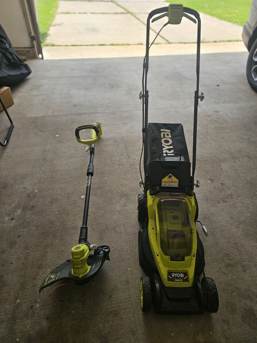 Ryobi 18v Lawn Mower And Trimmer/Edger