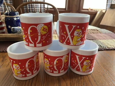 5 Chi Omega Coffee Mugs Sorority** Inventory Liquidation!  LAST ONES!!