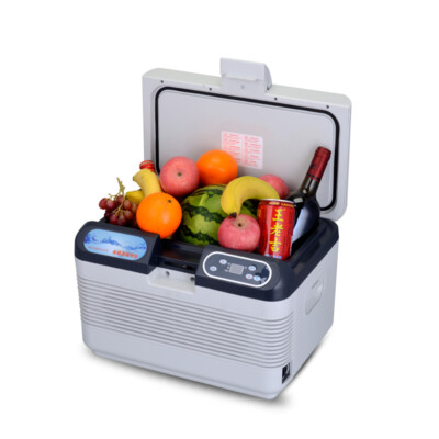 cigarette lighter cooler box 12V 24L Portable Travel AC/DC Mini Fridge Cooler Box Camping Picnic in Ice Pack Divider for Better Organization The SetPower RF20 car refrigerator features a built Unbranded 12V Refrigerator 21 qt.