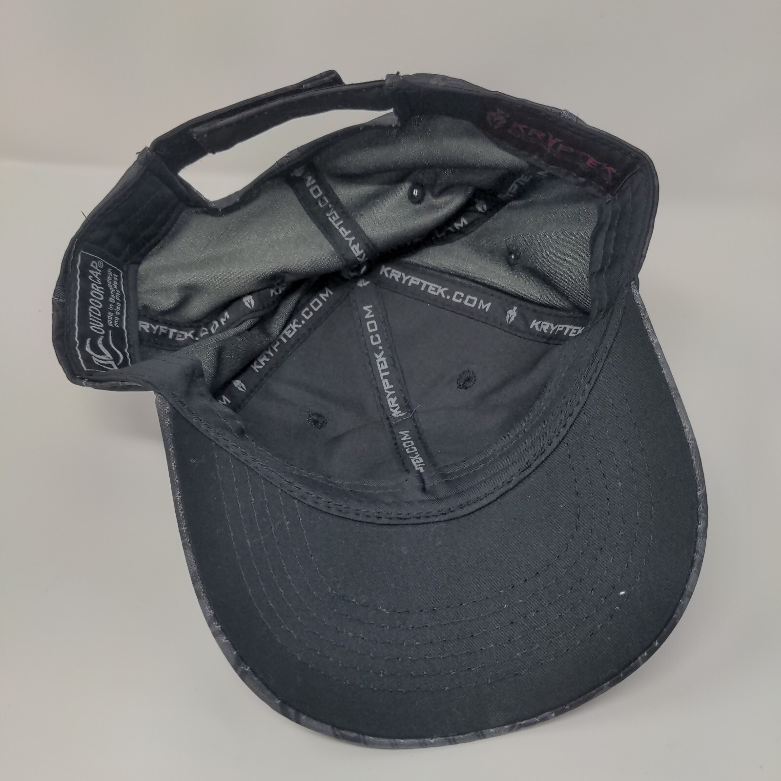 Kryptek Patch Strapback Hat Gray OSFM Adjustable … - image 7