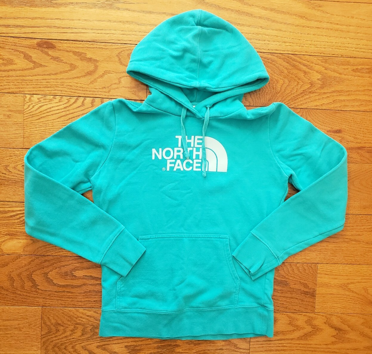 The North Face Teal Pullover Hoodie Size Womanu0026#039;s Small Sweatshirt Logo  | eBay