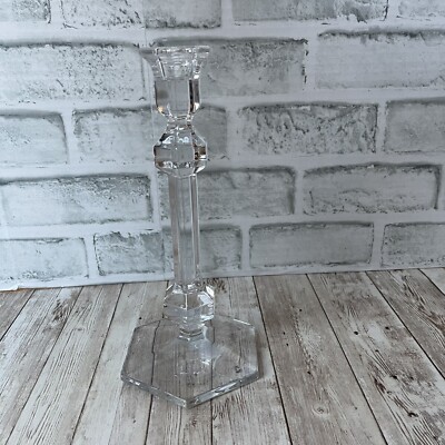 PREOWNED VAL SAINT LAMBERT 24% LEAD GLASS CANDLE HOLDER 