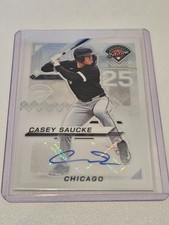 2025 Panini Prospect Edition - Casey Saucke II #65 Holo Signatures (AU, RC)
