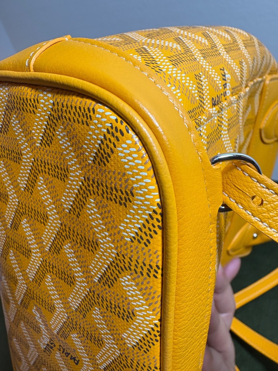 Goyard Alpin Mini Yellow Canvas Backpack For Women | eBay