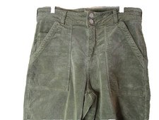 Womens Anthropologie Pilcro Corduroy Pants Size 30 Olive Green 28 Inseam