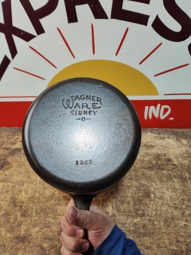 "Fully Restored" Wagner Cast Iron Deep Fryer Skillet Pan #1265 Seasoned Flat