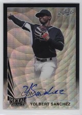 2021 Leaf Metal Draft 1990 Black Wave 7/7 Yolbert Sanchez #LA-YS1 Auto 1k0w