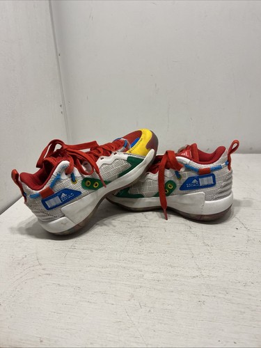 Adidas Kids 13k Lillard LEGO “Bye Bye” Red White Green Blue Yellow Sneakers - Picture 8 of 15