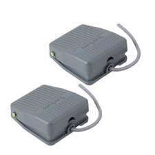 2 Pcs 220V Foot Switches with Short Circuits Prevention TFS-201 Foot Pedal