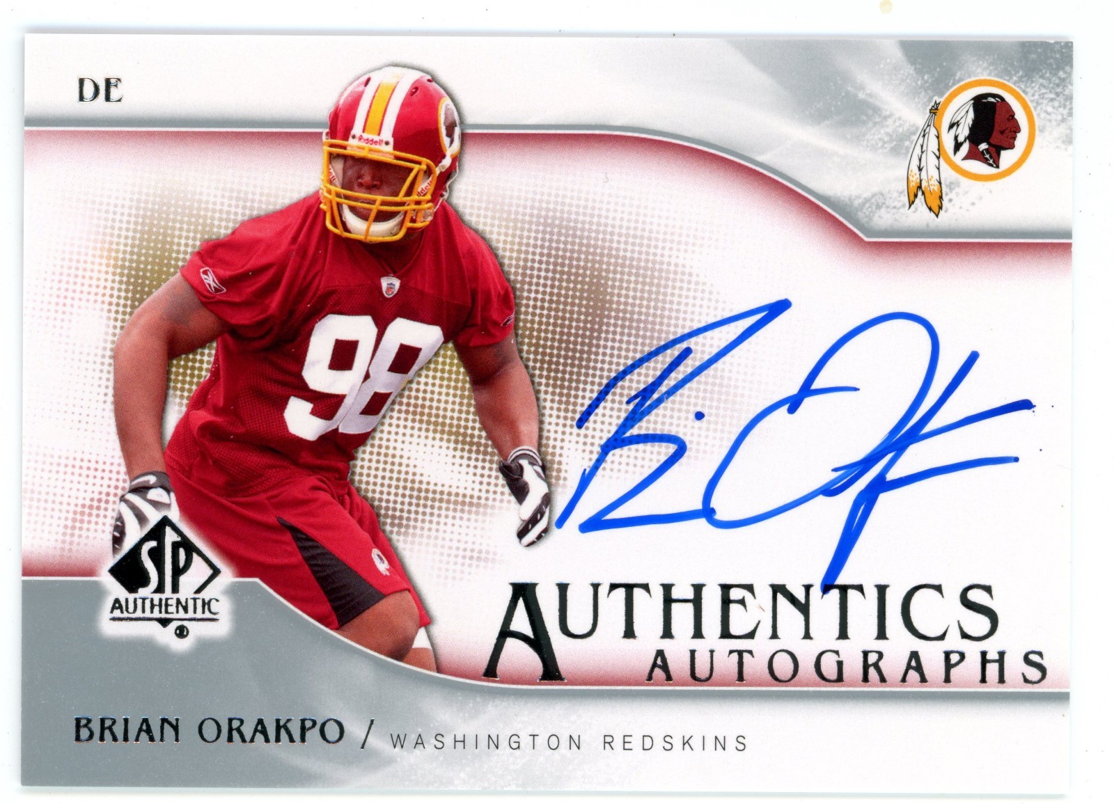 Brian Orakpo SP Authentic Autographs #SPBO Base