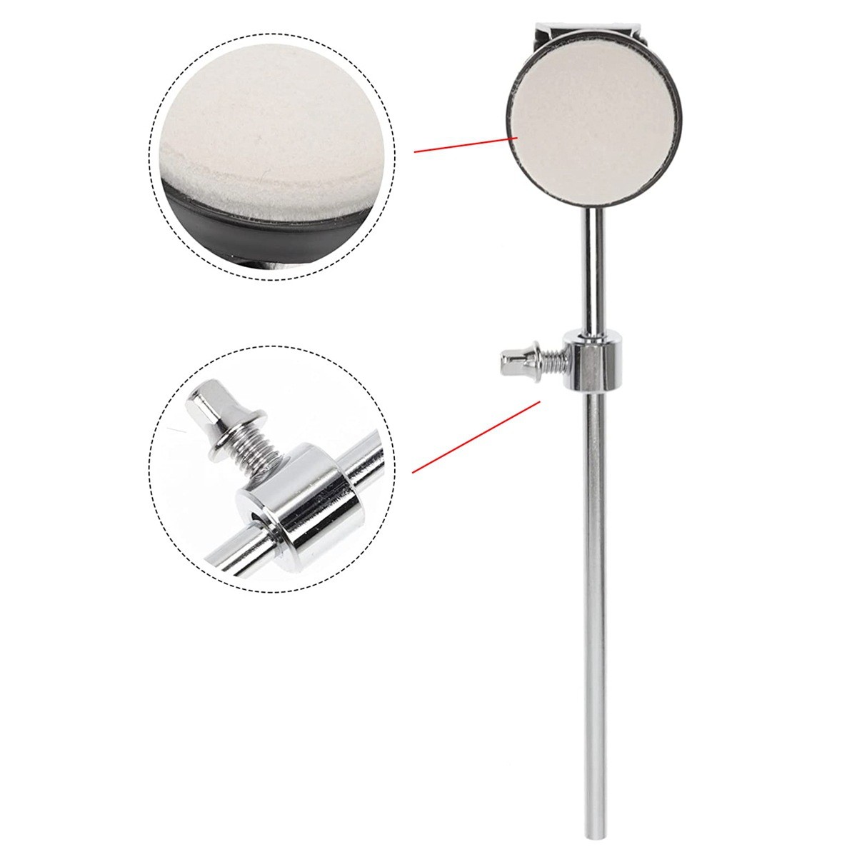 Drum Pedal Beater Bass Drum Foot Beater Felt Hammer Head Percussion-Instrument b