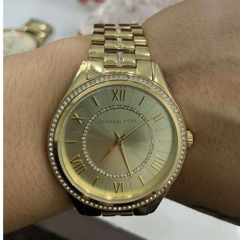 Michael Kors Gold-tone Crystal Bezel Bracelet Watch Michael Kors Women main image 3