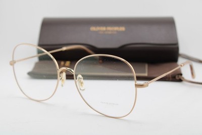 NEW OLIVER PEOPLES OV 1313 5246 ELIANE GOLD BROWN AUTHENTIC EYEGLASSES 58-17