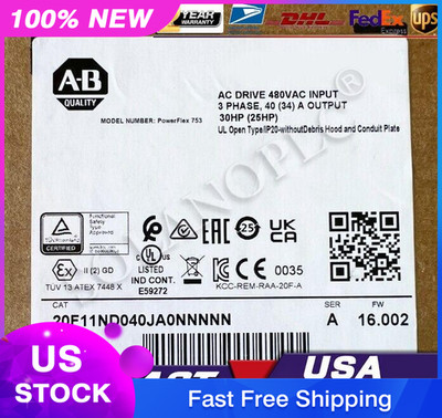 Allen-Bradley 20F11ND040JA0NNNNN PowerFlex 753 AC Drive 20F11ND040JA0NNNNN