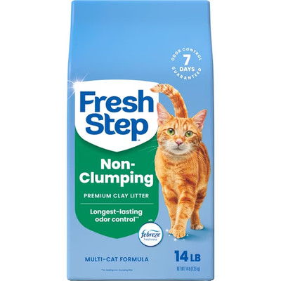 Fresh Step Non Clumping Cat Litter With Febreze Freshness, 14 lb. Bag