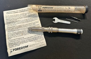 Vintage Foredom Handpiece No. 15 Silver