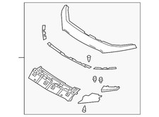 Genuine Mazda Bumper Cover Spacer Panel Bdts-50-7e0b-6d