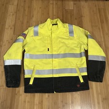 Ariat FR Hi-Vis Waterproof Jacket Men s Large Yellow Insulated Workwear CAT4