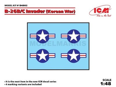 ICM D4802 1/48 B-26B/C Invader (Koreakrieg) Militärfahrzeug Modellbausatz