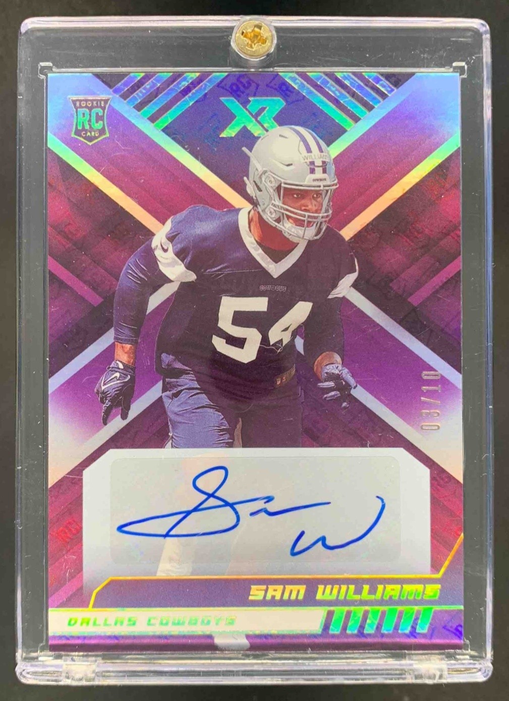 Sam Williams Panini XR #188 Autograph-Purple