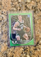 2025-26 Bowman Basketball -AJ Green - Green /99 Refractor - BCV-164 Bucks