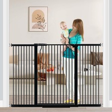 40.5" Extra Tall Baby Gate Pressure Mounted 60.3"-65.7" Extra Wide Openings