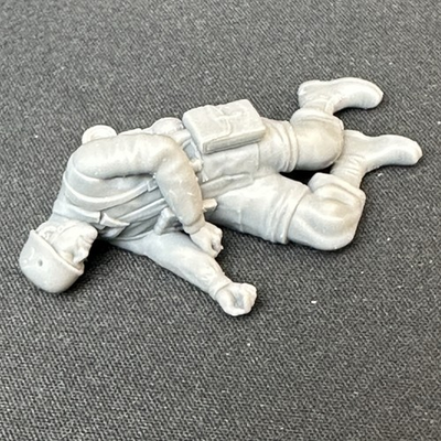 #ad #ad World War 2 German PARATROOPER Dead Casualty 1 32 Scale Toy Soldier 3D Figure $6.95
